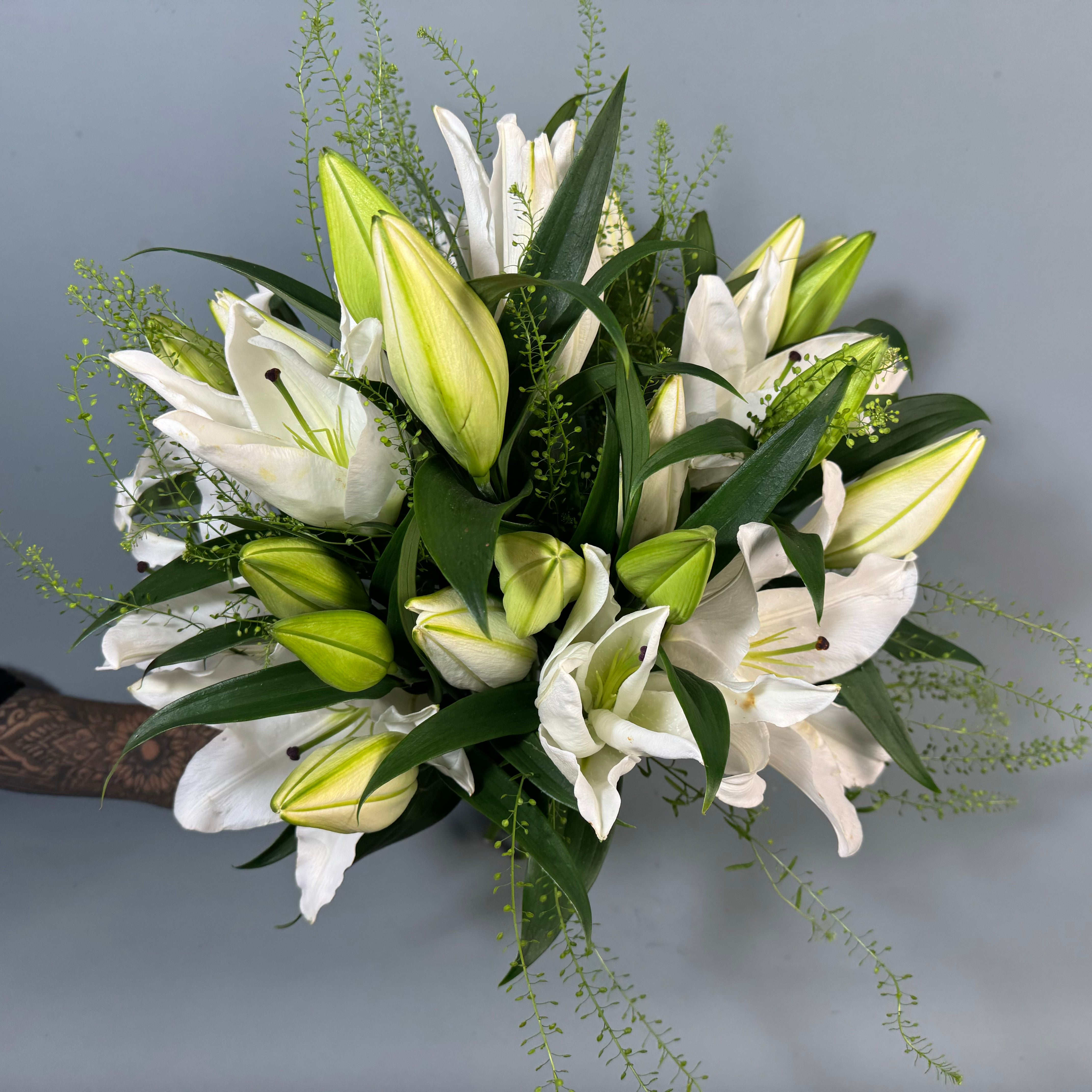 Our White Lily Bouquet - Petals at Bibendum