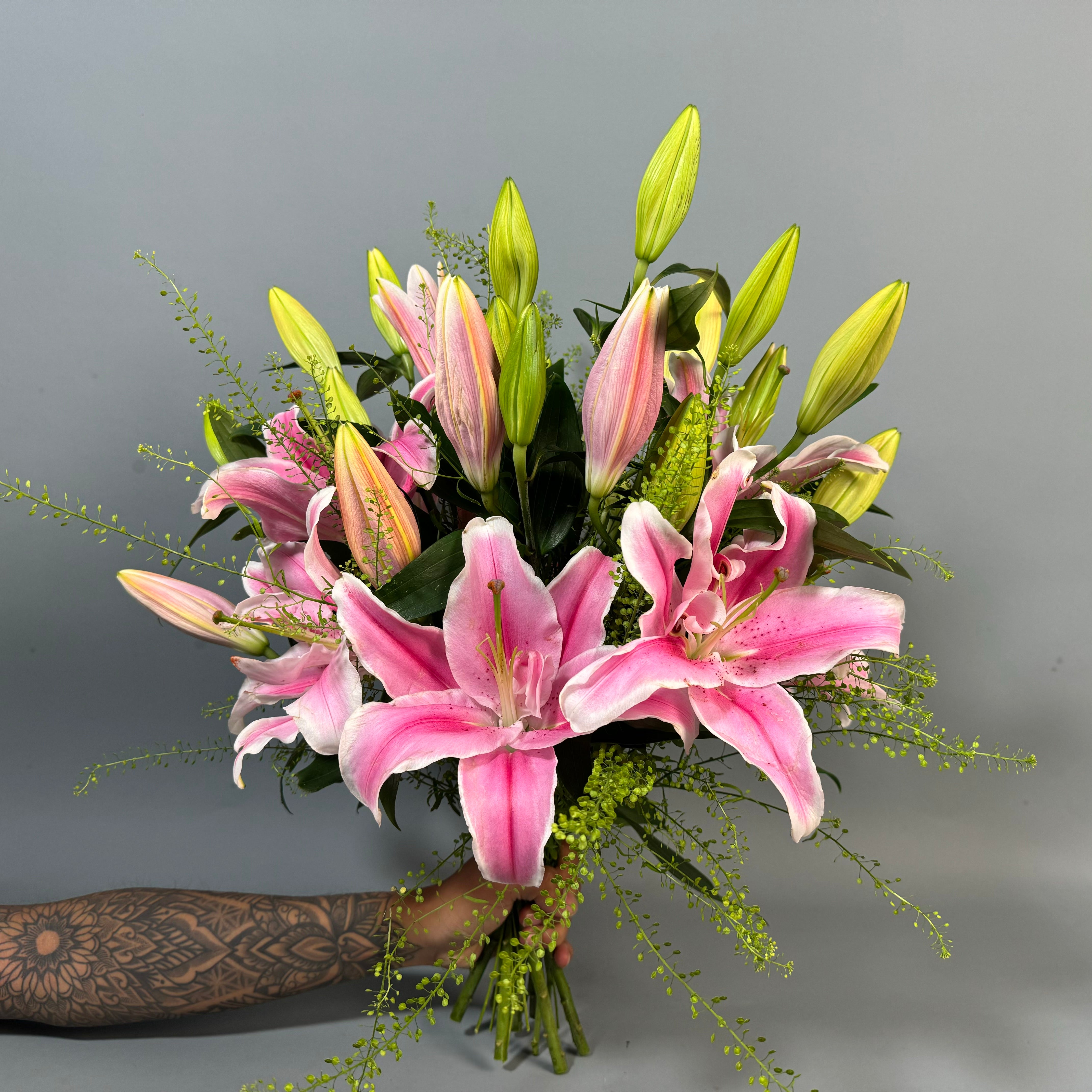 Pink Lily Perfection - Petals at Bibendum