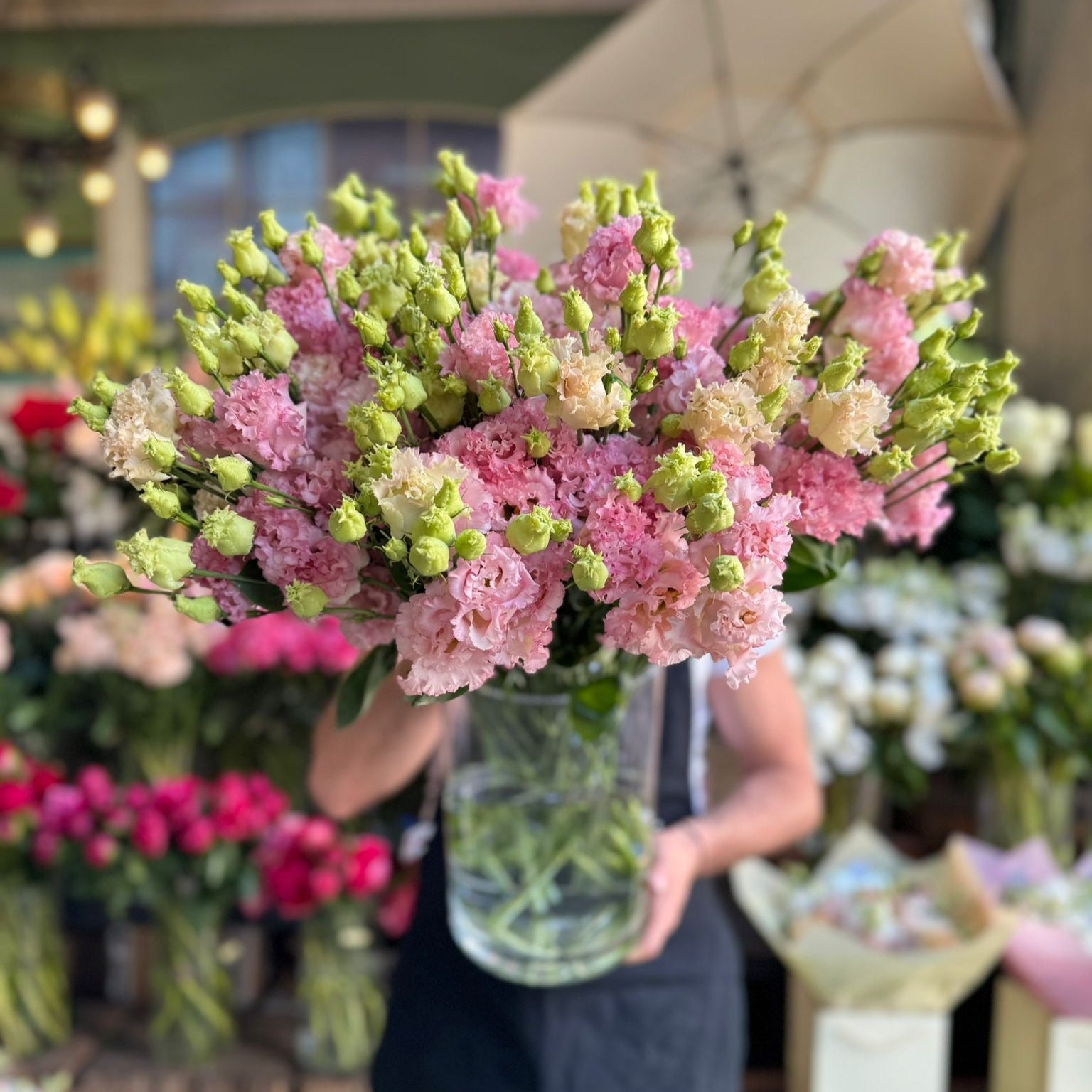 Pink XL Lisianthus - Petals at Bibendum